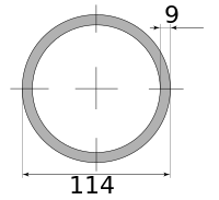 Трубы г/д 114х9, марка Ст10