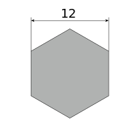 Сталь сортовая х/т калиброванная шестигранник 12, марка А-12