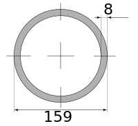 Трубы г/д 159х8, марка Ст10