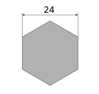 Сталь нержавеющая безникелевая, шестигранник 24, марка 20Х13