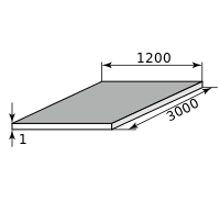 Лист алюминиевый 1х1200х3000, марка АМЦН2