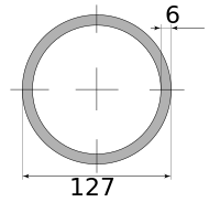 Трубы г/д 127х6, марка Ст20