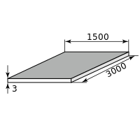 Лист нержав г/к 3х1500х3000, марка AISI 304 (08Х18Н10)