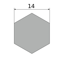 Сталь горячекатаная конструкционная, шестигранник 14, марка Ст20