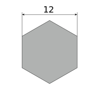 Сталь горячекатаная конструкционная, шестигранник 12, марка Ст20