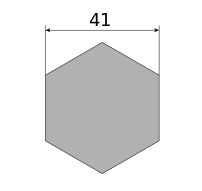 Сталь нержавеющая безникелевая, шестигранник 41, марка 20Х13