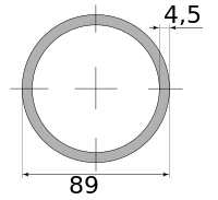 Трубы г/д 89х4.5, марка Ст10