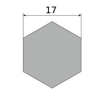 Сталь сортовая х/т калиброванная шестигранник 17, марка А-12