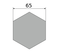 Сталь горячекатаная конструкционная, шестигранник 65, марка 40Х