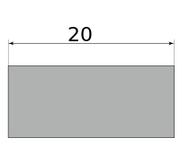 Полоса горячекатаная 20х10, длина 6 м, марка Ст3