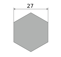Сталь нержавеющая безникелевая, шестигранник 27, марка 20Х13
