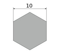 Сталь сортовая х/т калиброванная шестигранник 10, марка А-12