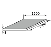 Лист нержав г/к 8х1500х5600, марка 12Х18Н10Т