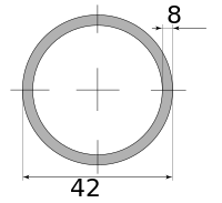 Трубы х/д 42х8