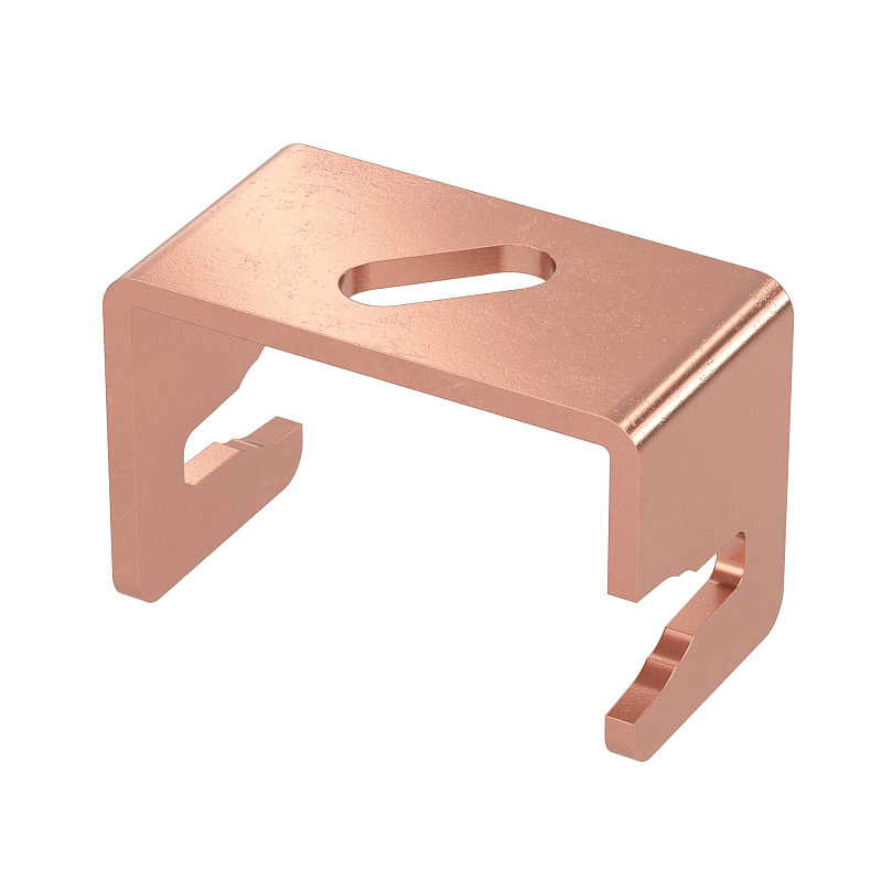 Фото скоба-держатель полосы, 45мм, медь Скоба-держатель полосы, 45мм, медь